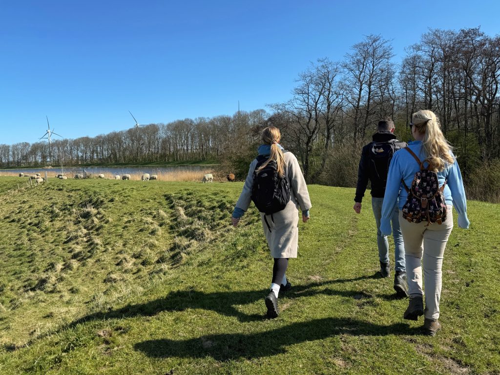 Wandelen over de gradijk_Linda