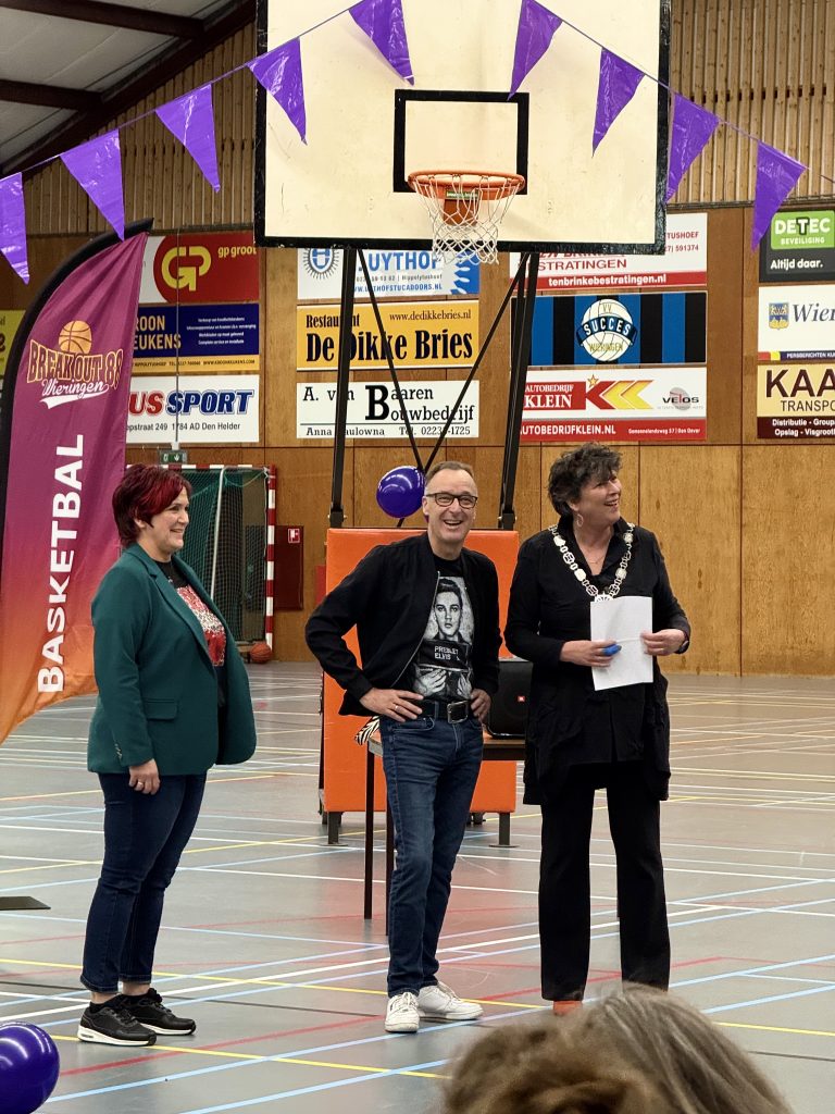 Johan Krikke in de sportzaal