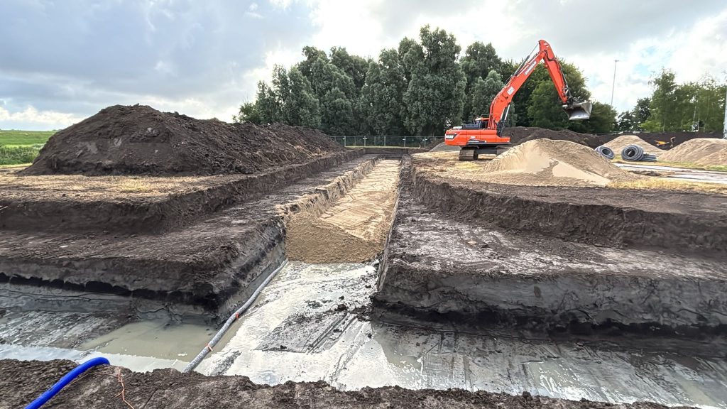 Voorbereiding Molenhof Wieringerwaard - grondwerk - 19 juli 2025