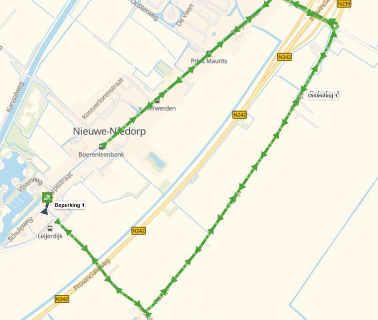 Werkzaamheden Dorpsstraat Nieuwe Niedorp