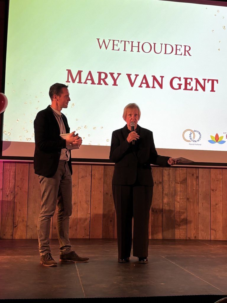 Mary van Gent aan het woord tijdens sportgala 2025