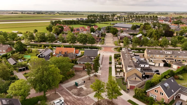 Overzicht van de Dirk Lubbertstraat:Wijdenes Spaansweg van boven gezien