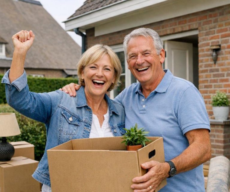 55 plussers die verhuizen van een grote naar een kleinere woning