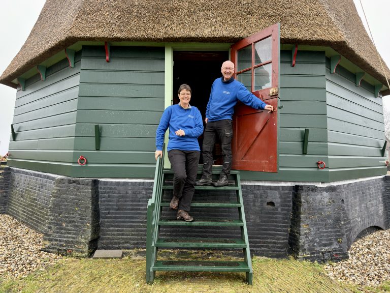 Harrie Hekkema en Annika Langeveld voor Molen de Hoop in Wieringerwaard