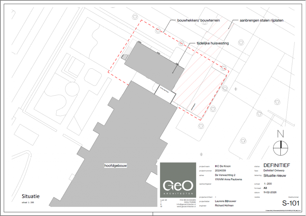 Tijdelijke gebouwen IKC de Kroon