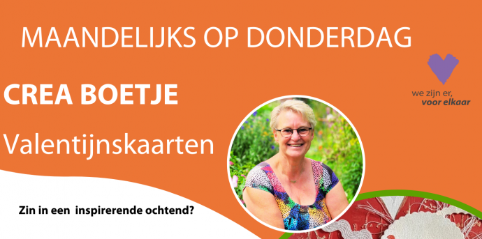 Valentijnskaart Knutsel tijd in CREA het Boetje