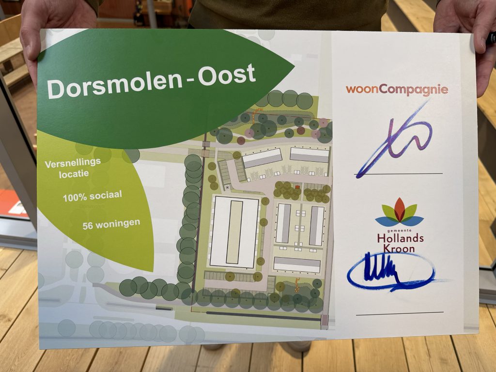 Getekende intentieovereenkomst Dorsmolen-Oost