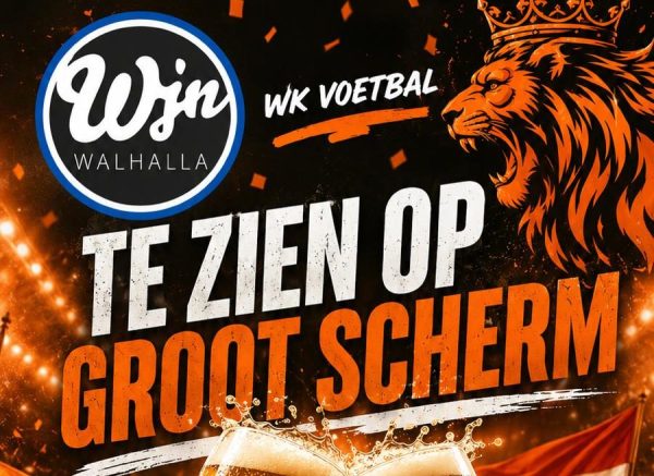 WK voetbal op groot scherm