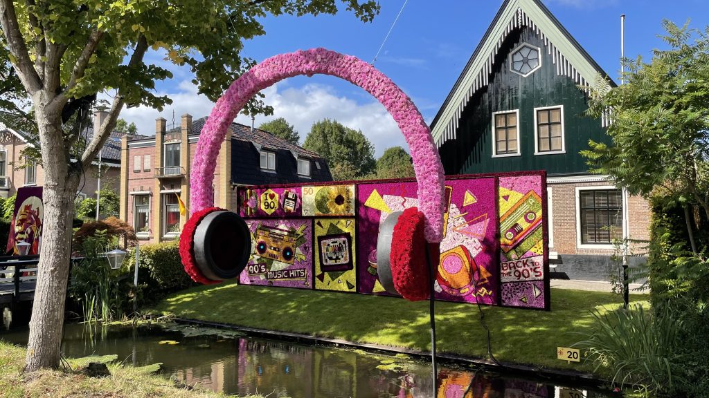 werkstuk van dahlia's op de Floralia