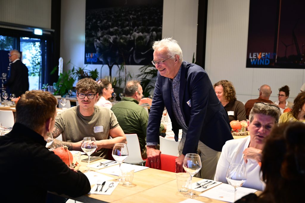 Martin Scholten aan tafel bij Noord-Hollands Streekdiner