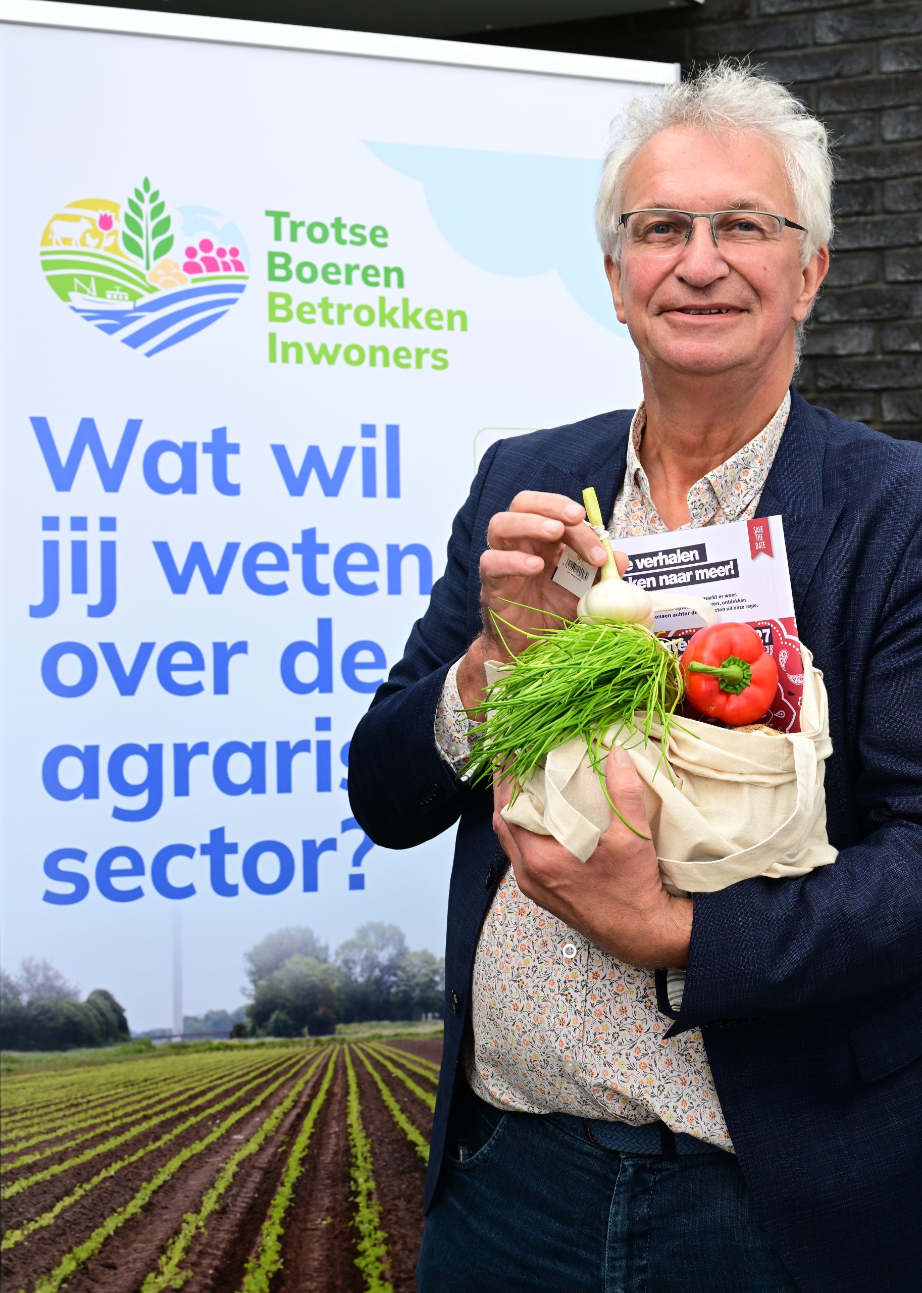 Martin Scholten met een verspakket