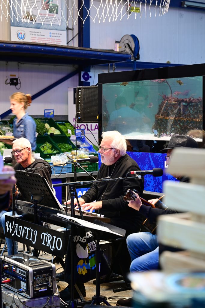 Muzikale omlijsting tijdens het evenement